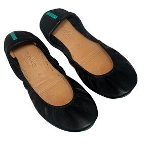 Tieks by Gavrieli Ballet Flats Leather Matte Black Women 6 Foldable, Travel